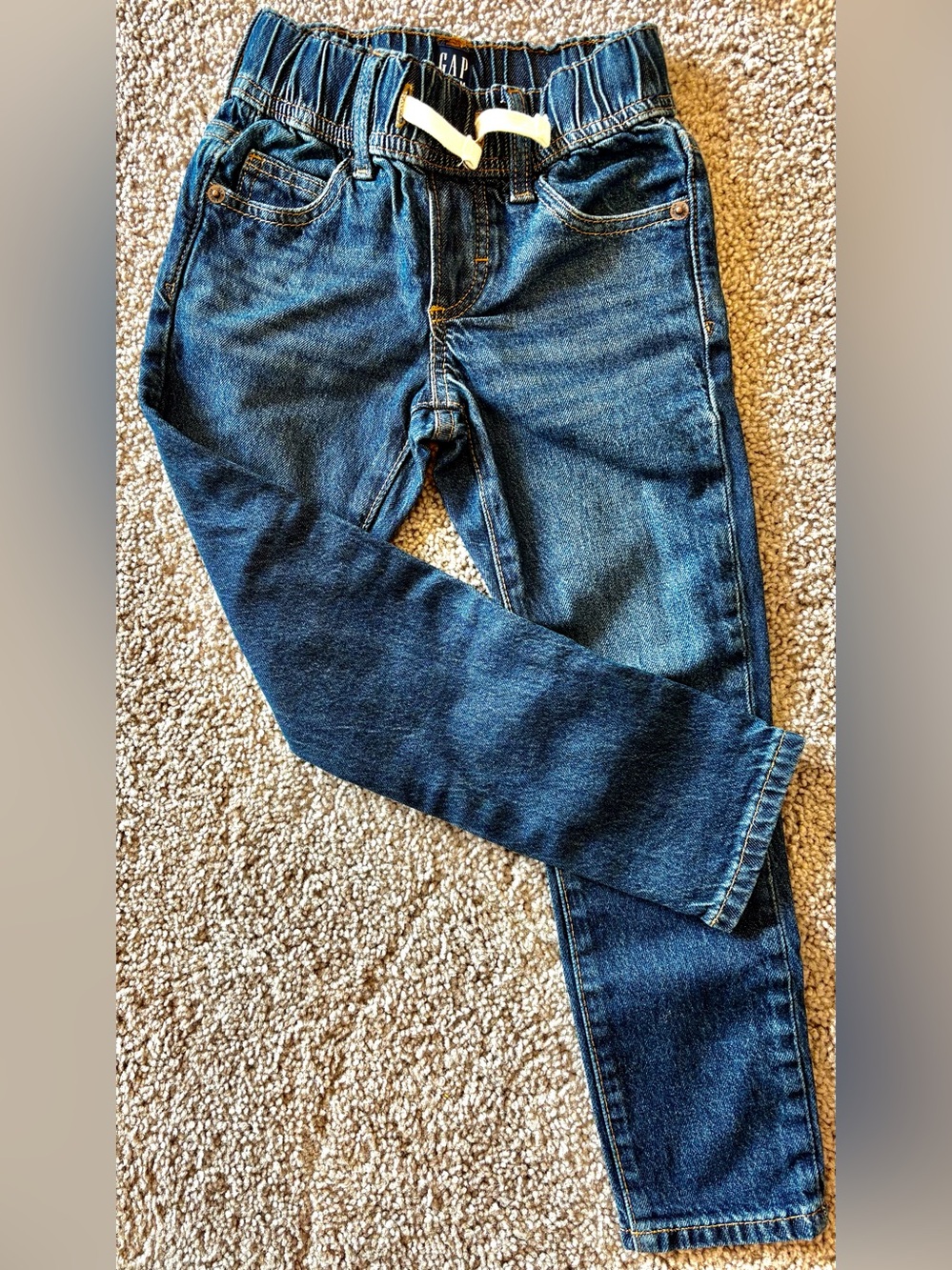 GAP Kids Stretch Slim Jeans in Dark Blue Denim